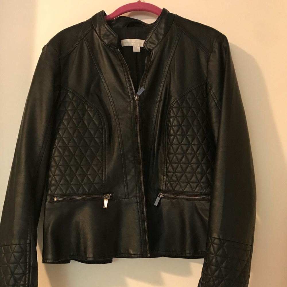 Black Faux Leather Jacket